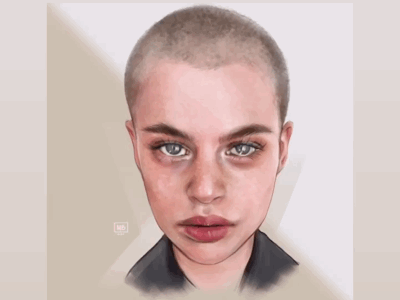Cajsa Wessberg digital portrait drawing illustration procreate