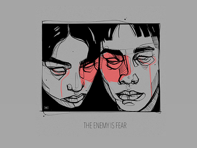 The Enemy is Fear digital art drawing illustration