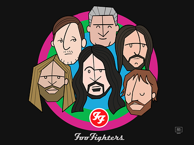 Foo Fighters illustration. foo fighters minimal procreate