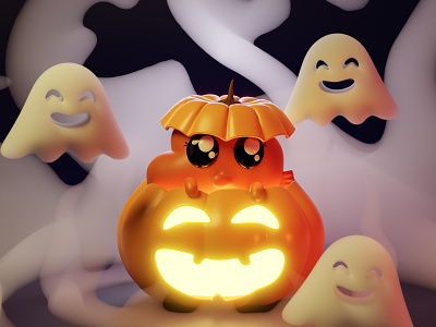 Spooked Darwin - Halloween character cute darwin darwin watterson gumball halloween october scared spooktober spooky