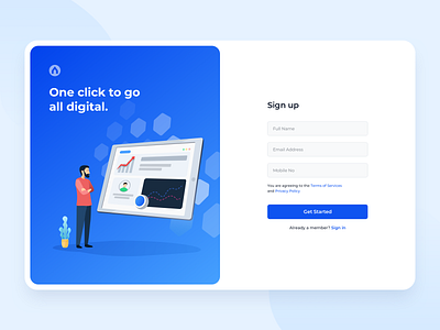 Signup - Onboarding by Naseef C for Stead on Dribbble