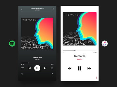 Tremors app branding design flat illustration illustrator minimal typography ui ux web website