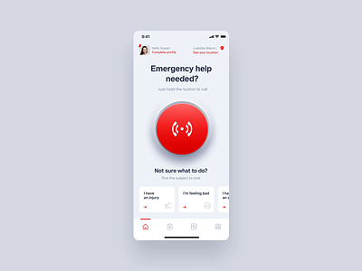 Callert - Emergency call app branding calling concept emergency health interaction ios life mobile