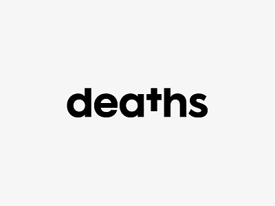 ⚰️ Deaths #2 agency black cross death deaths design logo logotype mono studio typography
