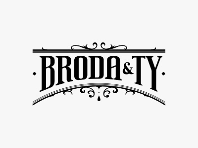 Broda&Ty barber beard bearded man black branding copper cosmetics custom type handcrafted handmade lettering logo oldschool typography