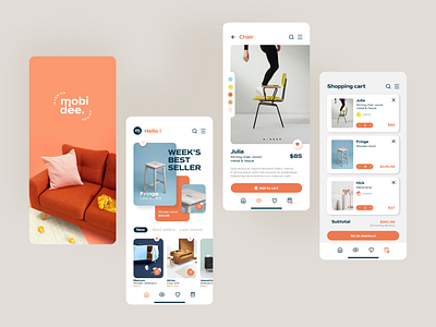 Mobidee – UI training adobe illustrator app app design branding colors design figma graphicdesign logo mobile mobile app design mobile ui ui uidesign ux uxdesign