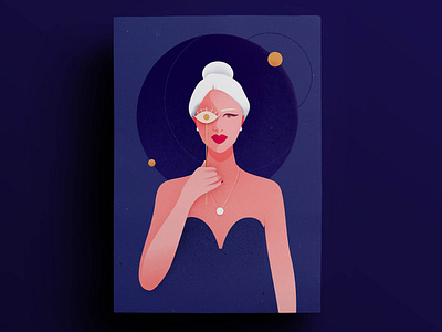June – See you at midnight adobe illustrator colors design drawing eyes graphicdesign illustration vector women women empowerment