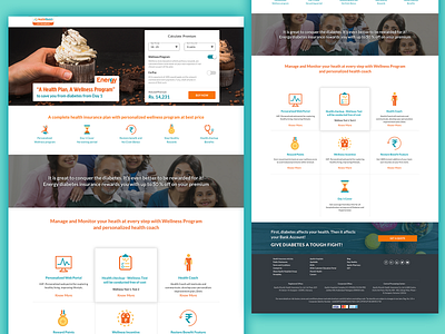 Energy landing page buy now design health icons illustrator insurance landing page typography ui ux web web design webpage website