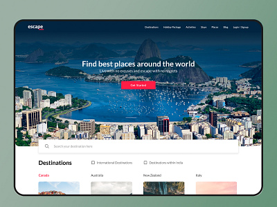 #Daily UI Challenge figma interaction design interface landing page design landingpage travel travel agency traveling user experience user interface design userinterface world