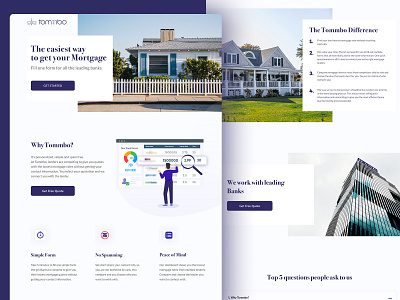 mortgage landing page finance home loan illustration interactiondesign landing page design landingpage landingpagedesign loan mortgage payment uidesign vector visual design