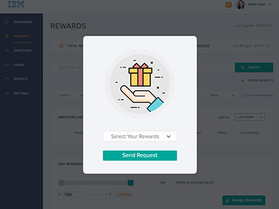 Buy Rewards pop-up