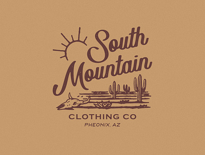 SOUTH MOUNTAIN apparel design artwork badge design branding distressedunrest graphic design illustration tshirtdesign vintage vintage design