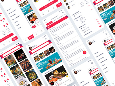 Food Delivery App design figma food app mobile ui ui ux