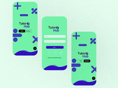 Tutor Hub design figma mobile ui tutor ui ux