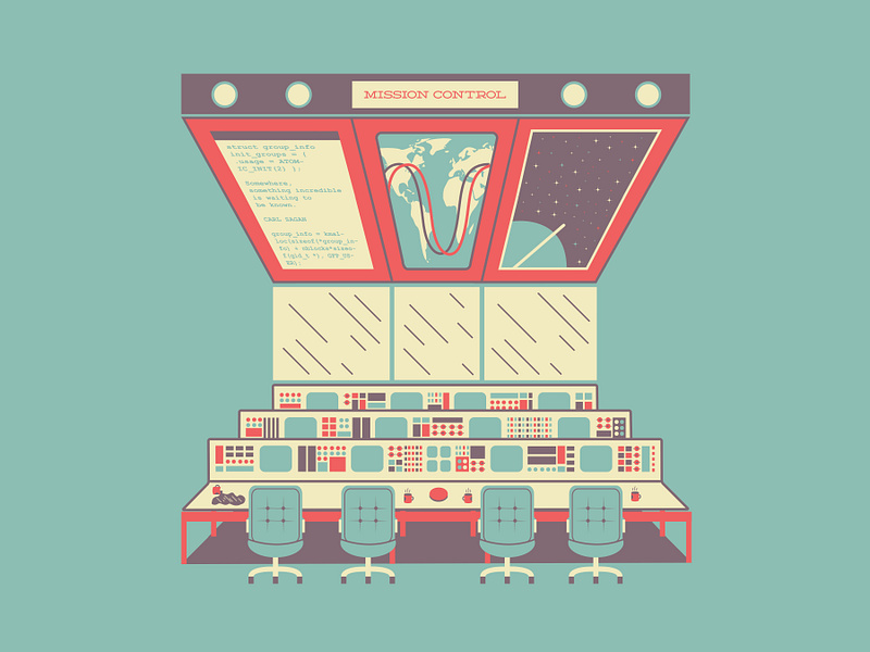 Mission Control Poster by Ronald Ferree on Dribbble