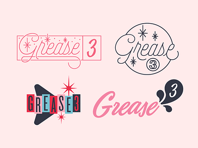 Grease 3 logo versions