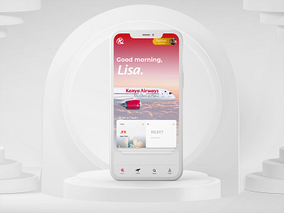 Kenya Airways Landing Page product design ui uiux ux