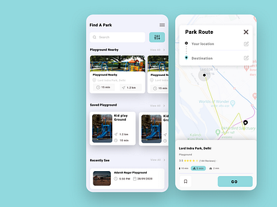 Park Location UI Design