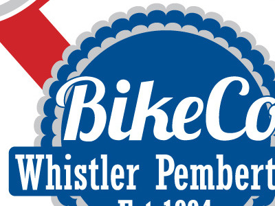Bike Co - Blue Ribbon logo vector