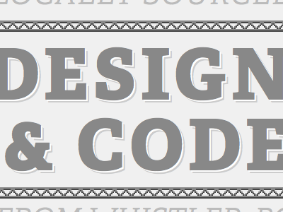 DESIGN & CODE pixels typography web