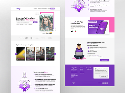 Savvy - Website Design concept dailyui inspiration landingpage minimal minimalist ui uidesign uitrend uiux uiuxdesigner webdesign