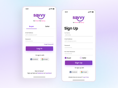 Savvy App (Freelancing platform) 📱