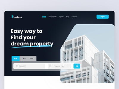 R-estate Landing Page Design