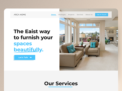 ARCH HOME - Landing Page Design