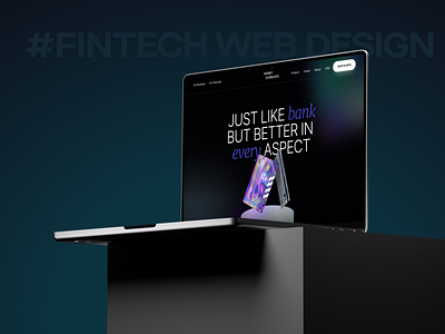 FinTech Web Design concept fintech fintech web fintech website illustration inspiration minimal uidesign uitrend uiux web design website design