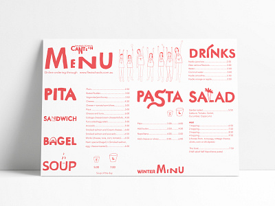 School Menu Design branding design graphicdesign illustration menu menu design playful design school design typography