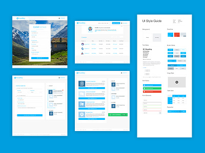 Invalley Project blue clean landing page startup ui ux webapp