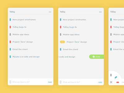 Updated ToDay app v.1.5 app flat interface ios list mobile reminder task todo ui ux web