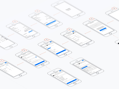 Wireframes - E-commerce app app ecommerce ios iphone mockup sketches user experience ux wireframes