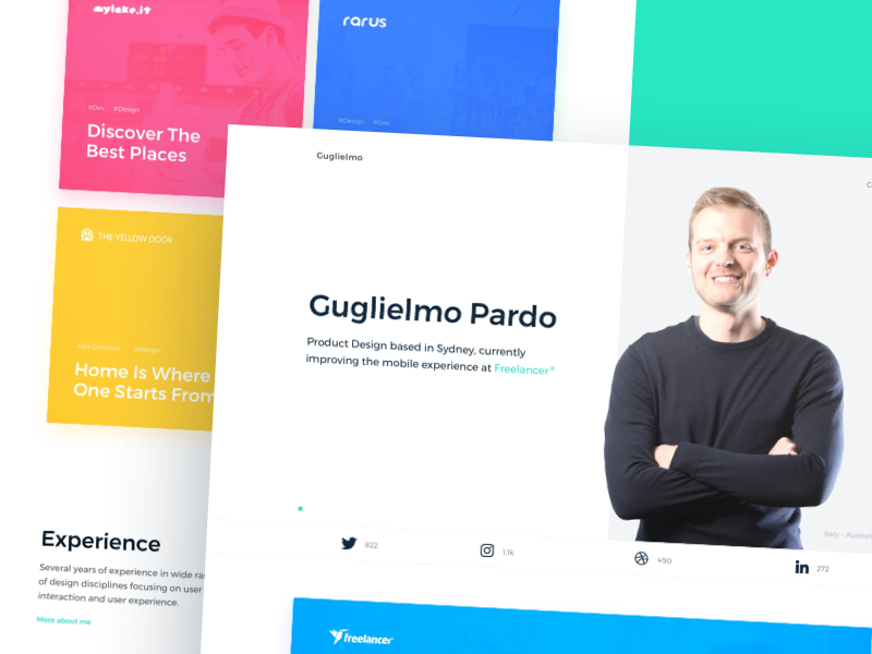 New Website 🤩 interaction portfolio website minimal designer clean homepage ui interface italy