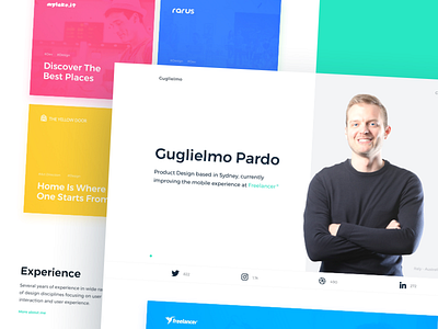 New Website 🤩 clean designer homepage interaction interface italy minimal portfolio ui website