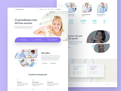 Dental Clinic Homepage clinic dental dentist health homepage minimal responsive ui website