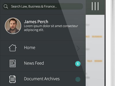 Law, Finance & Business Application app finance ios ui