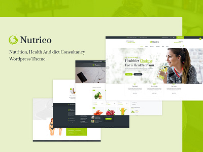 Nutrico WordPress Theme clinics ecommerce ecommerce design healthcare medical care navigation nutritional responsive design responsive website ux woocommerce wordpress development wordpress theme