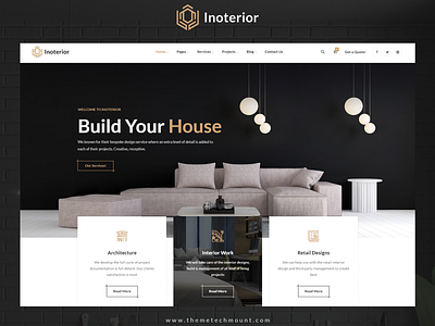 Architecture & Interior Designer WordPress Theme business responsive responsive design woocommerce wordpress development wordpress theme