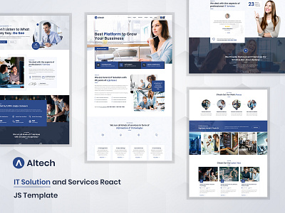 Altech - React IT Solutions & Multi Services Template business ecommerce design responsive design ui kit woocommerce wordpress development wordpress theme