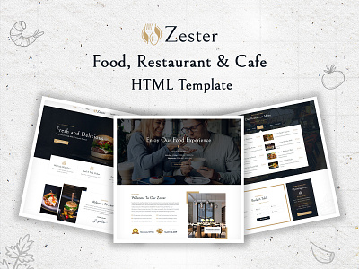 Zester - Restaurant and Cafe HTML5 Template business responsive design winery factory woocommerce wordpress development wordpress theme