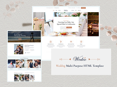 WedCo - Wedding HTML Template ecommerce design responsive design wedding template wedding website woocommerce wordpress development wordpress theme