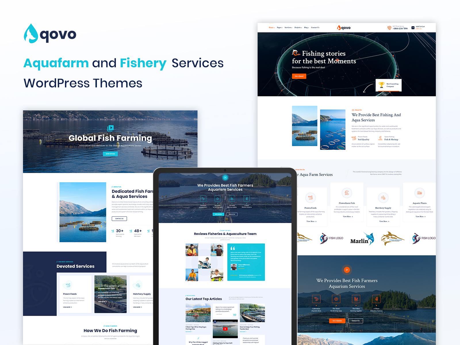 Aqovo - Aqua Farm & Fishery Services WordPress Theme by Preyan ...