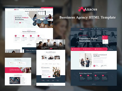 Axacus - Business Agency HTML Template business design ecommerce design html responsive responsive design seo template uiux woocommerce wordpress development wordpress theme