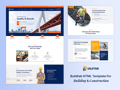 BuildTab - Construction HTML Template