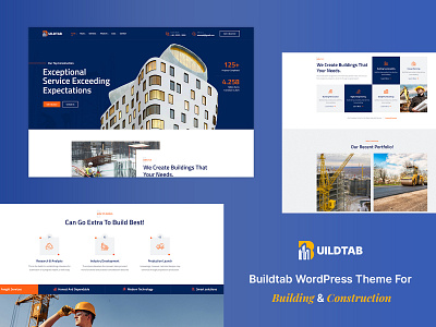 BuildTab - Construction Firm WordPress Theme business responsive design web templates woocommerce wordpress theme