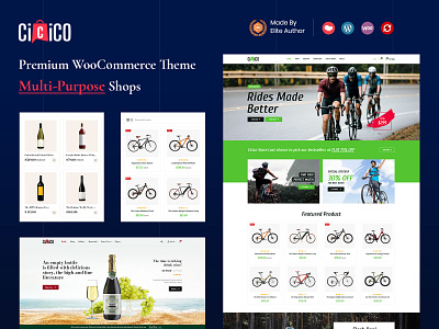 Cicico - Modern Multi Shop WooCommerce Theme design html responsive responsive design template web template woocommerce wordpress theme