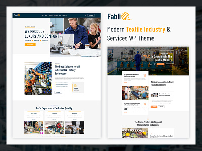 Fablio - Textile Industry WordPress Theme + RTL themes template woocommerce wordpress theme