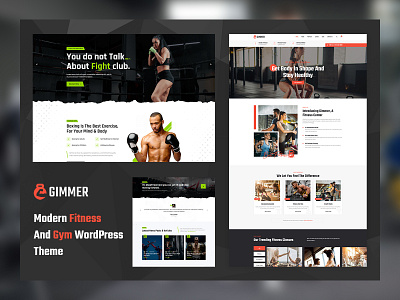 Gimmer - Fitness & Gym, WordPress Theme css html template uiux designs wordpress theme wpml support