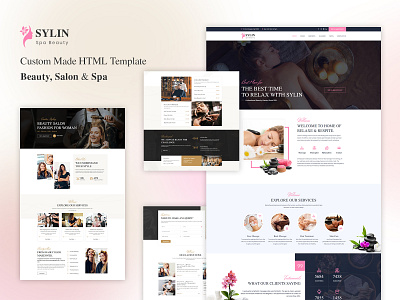 Sylin - Beauty Salon and Spa HTML Template business design ecommerce design responsive responsive design salon woocommerce wordpress development wordpress theme